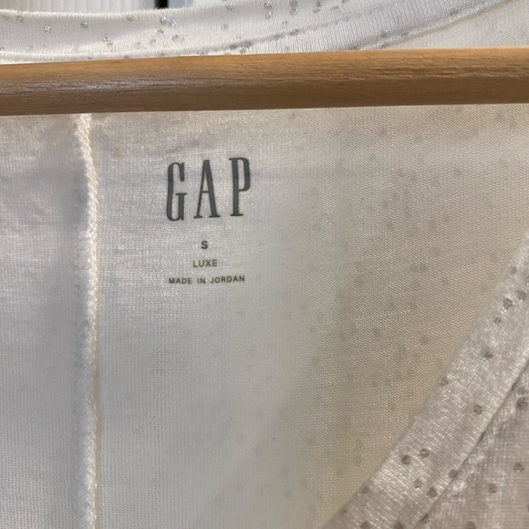 GAP LUXE OVERSIZED TANK SHINY PATTERNED SIZE SMALL - Picture 3 of 4